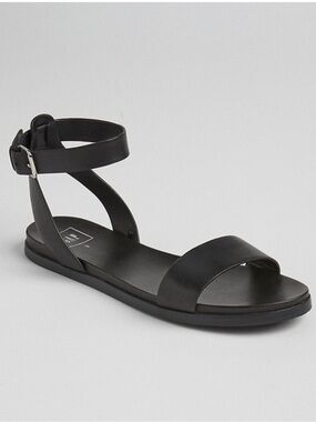 GAP Black Ankle-Strap Flat Sandals